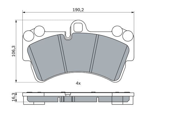 Volkswagen Touareg 2002-2013 Arası 2.5 R5 TDI Bosch Marka Ön Balata