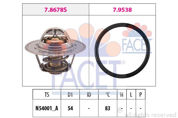 Audi A2 2000-2005 Arası 1.4 Facet Marka Termostat