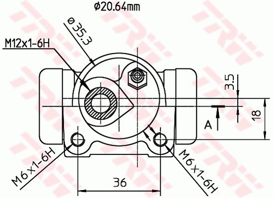 Renault Twingo 1993-2012 Arası 1.2, 1.2 16V TRW Marka Sol Fren Silindiri