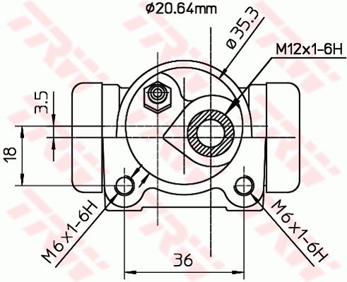 Renault Twingo 1993-2012 Arası 1.2, 1.2 16V TRW Marka Sağ Fren Silindiri