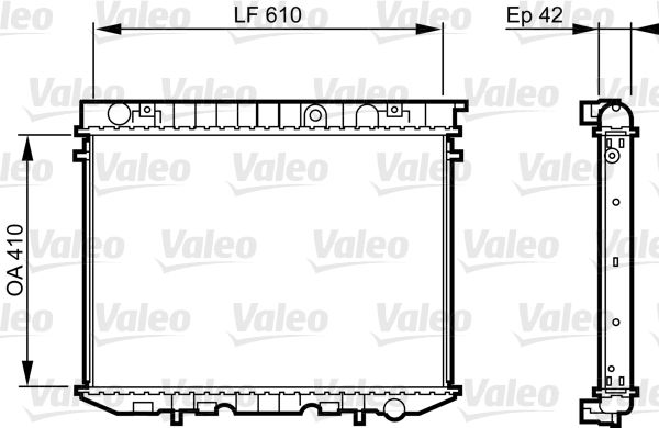 Opel Frontera 1992-1998 Arası 2.5 TDS Valeo Marka Su Radyatörü