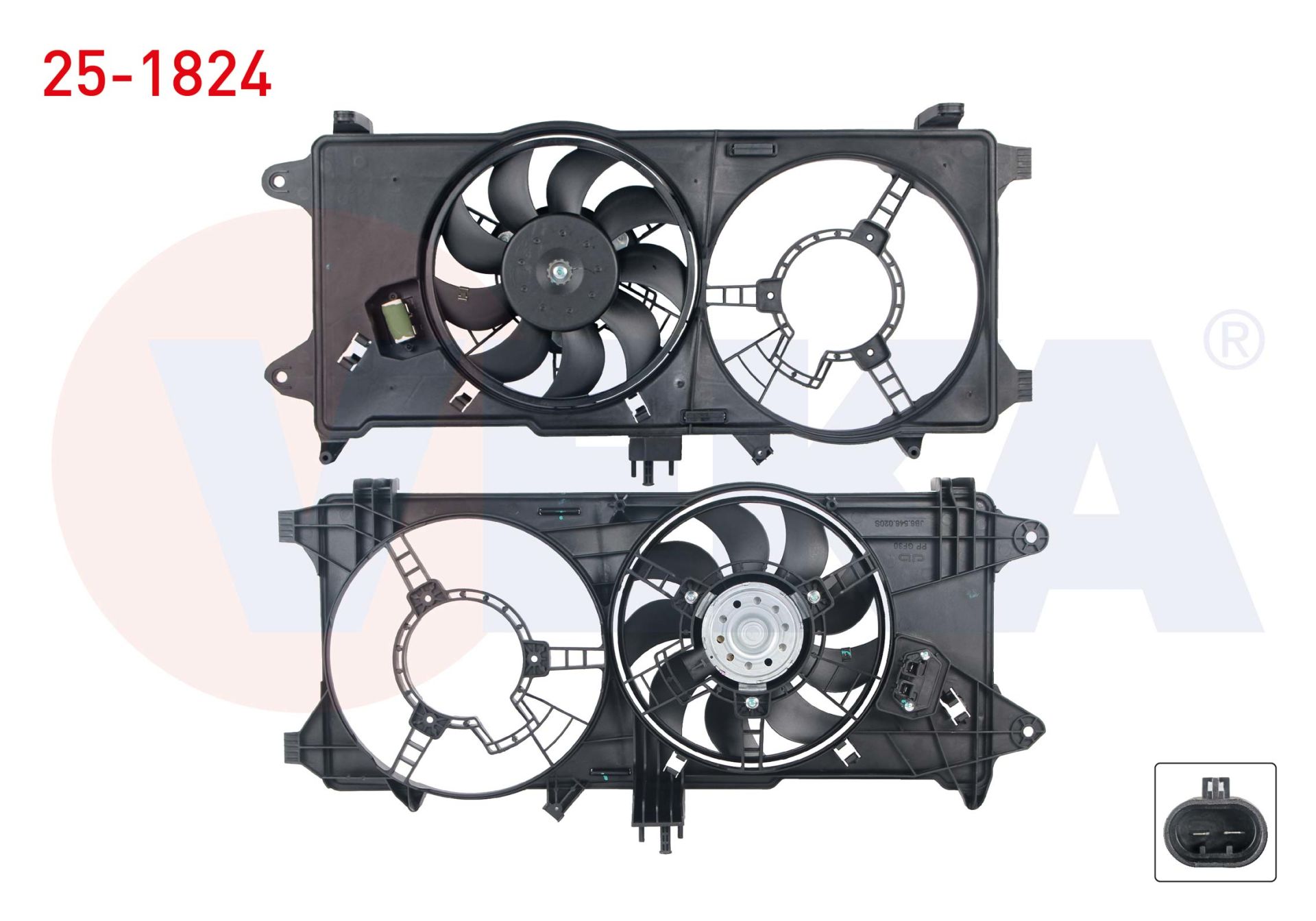 Doblo 1.3 Fan Motoru (Klimalı Araçlar İçin) Veka 25-1824