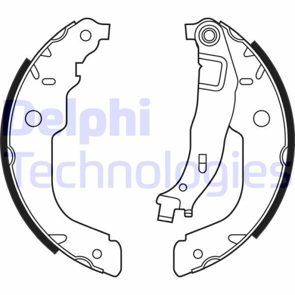 Peugeot 208 2012-2016 Arası 1.4 HDi Delphi Marka Pabuçlu Balata