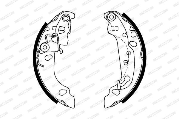 Ford Ka 1996-2008 Arası 1.3 i Ferodo Marka Pabuçlu Balata