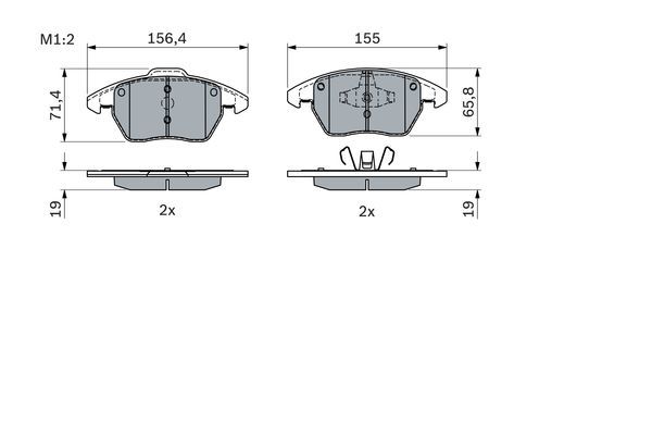 Volkswagen Jetta 2008-2012 Arası 2.0 TFSI Bosch Marka Ön Balata