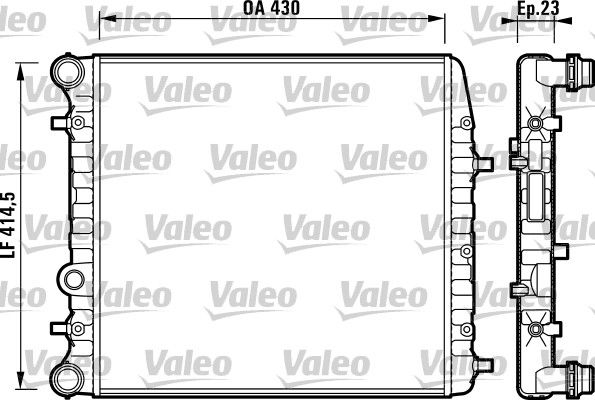 Skoda Fabia 1999-2008 Arası 1.4 16V, 1.4, 1.0, 1.9 TDI, 2.0 Valeo Marka Su Radyatörü