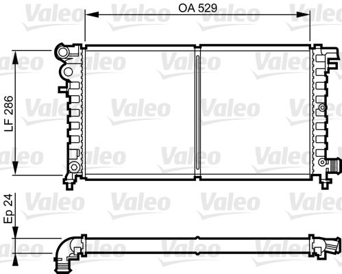 Citroen Saxo 1996-2004 Arası 1.5 D Valeo Marka Su Radyatörü