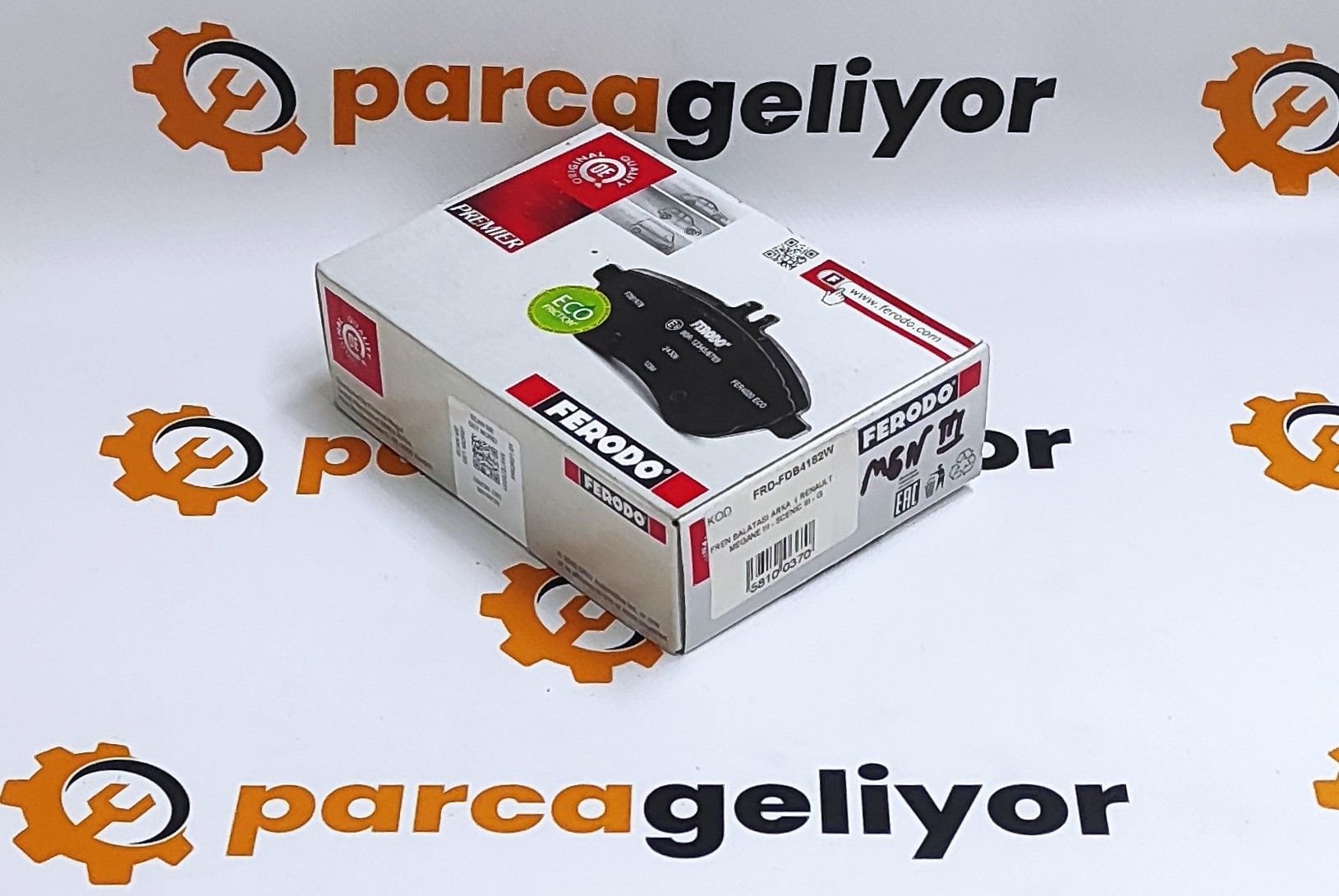 Megane IV 1.6 H4M Arka Fren Balatası (Elektrikli El Freni İçin) Ferodo