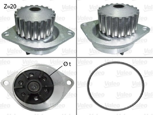 Citroen C15 1984-2006 Arası 1.4 i Valeo Marka Devirdaim Su Pompası