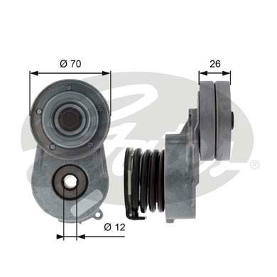 Opel Zafira 2005-2015 Arası 1.7 CDTI VAN Gates Marka Vantilatör Kayış Gergi Rulmanı
