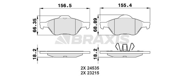 Renault Scenic 2003-2010 Arası 1.6, 1.5 dCi, 2.0, 1.9 dCi Braxis Marka Ön Balata