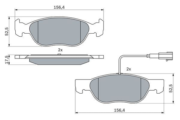 Alfa Romeo 146 1994-2001 Arası 1.7 i.e. 16V Bosch Marka Ön Balata