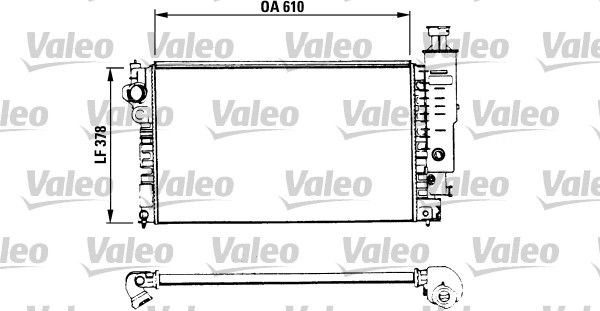 Peugeot 405 1992-1999 Arası 1.6, 1.9 D, 2.0 X4, 2.0, 2.0 MI-16, 1.8, 1.4 Valeo Marka Su Radyatörü