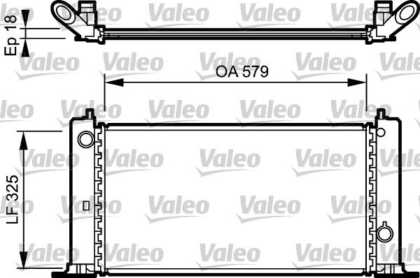 Fiat Stilo 2001-2010 Arası 1.2 16V, 1.4 16V, 1.6 16V Valeo Marka Su Radyatörü
