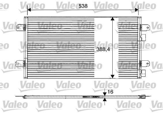 Dacia Sandero 2008-2012 Arası 1.5 dCi Valeo Marka Klima Radyatörü