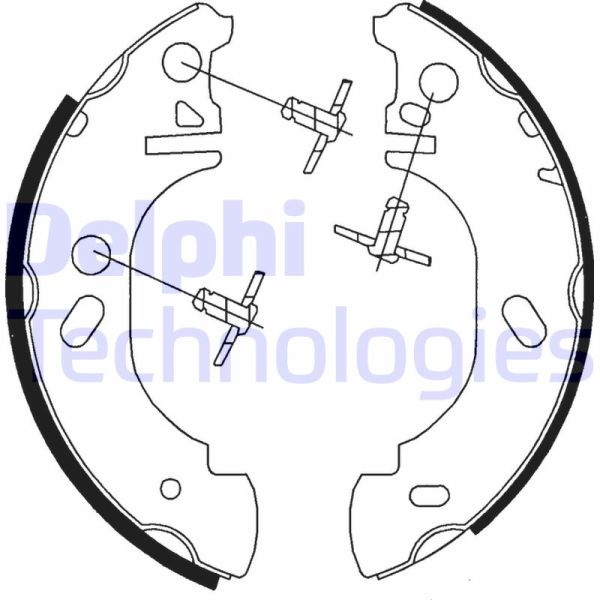 Ford Transit 1985-2000 Arası 2.5 TD Delphi Marka Pabuçlu Balata