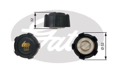 Renault Megane 2001-2014 Arası 1.5 dCi, 1.6 16V, 2.0 TCe, 2.0 CVT Gates Marka Radyatör Yedek Su Depo Kapağı