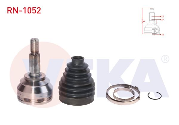 Clio IV 0.9 Tce Sol-Sağ Aks Kafası Otomatik Veka RN-1052