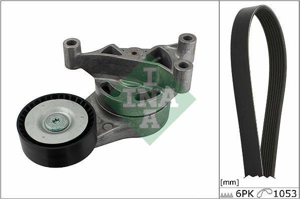 Volkswagen Eos 2006-2015 Arası 2.0 TFSI INA Marka Vantilatör Kayış Seti
