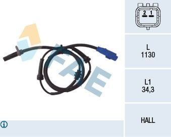 Citroen C3 2002-2007 Arası 1.6 FAE Marka Ön Abs Sensörü