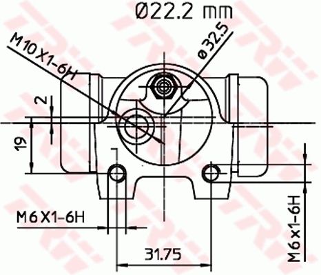 Renault 21 1986-1997 Arası 2.0 Turbo, 1.7, 2.0, 2.1 Turbo-D, 1.7 Cat, 2.2 TRW Marka Sağ Fren Silindiri