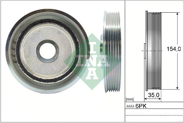 Fiat Ulysse 2002-2011 Arası 2.2 JTD INA Marka Krank Kasnağı