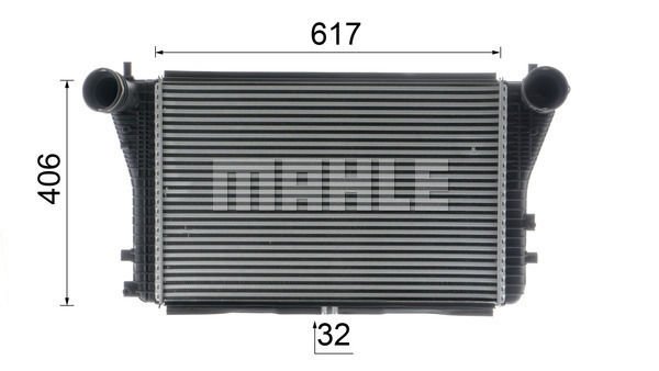 Volkswagen Golf 2008-2016 Arası 2.0 GTi, 1.4 TSI Behr Marka Turbo Radyatörü