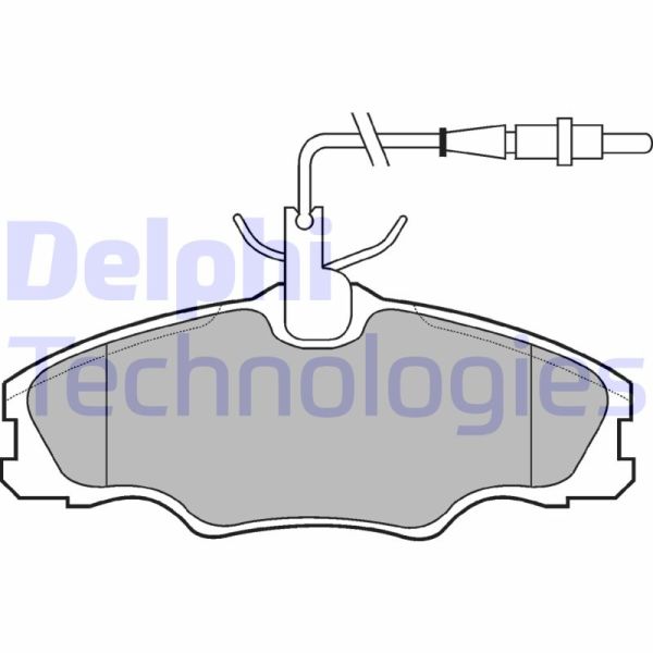 Peugeot 406 1995-2005 Arası 1.6, 1.8, 1.8 16V, 1.8 Bifuel, 1.9 D Delphi Marka Ön Fişli Balata