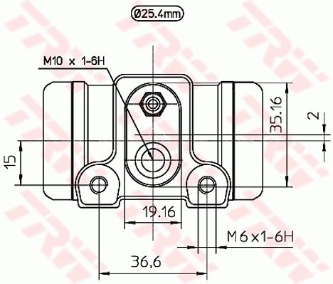 Fiat Ducato 1982-2005 Arası 1.9 TD Panorama/Combinato TRW Marka Arka Fren Silindiri