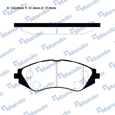 Chevrolet Nubira 2005-2011 Arası 1.4 Mando Marka Ön Balata