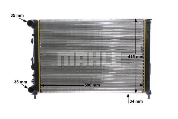 Alfa Romeo 147 2000-2010 Arası 2.0 16V T.SPARK, 1.6 16V T.SPARK ECO, 1.6 16V T.SPARK Mahle Marka Su Radyatörü