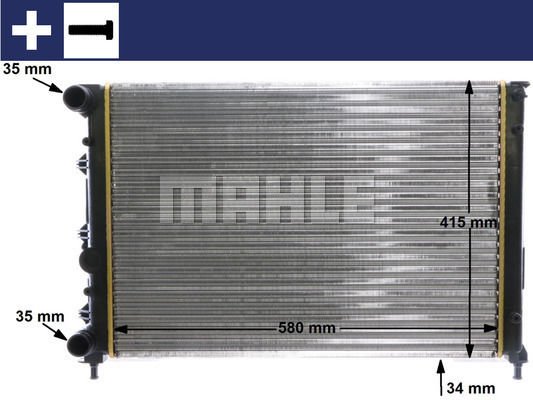 Alfa Romeo 147 2000-2010 Arası 2.0 16V T.SPARK, 1.6 16V T.SPARK ECO, 1.6 16V T.SPARK Mahle Marka Su Radyatörü