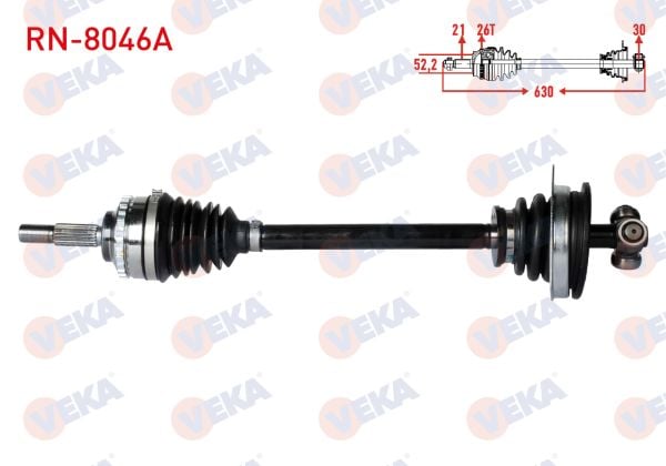 Clio II 1.5 dci Sol Aks Komple (Abs'li) Veka RN-8046A