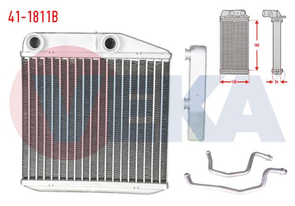 Egea 1.4 Fire Kalorifer Radyatör Borulu Veka 41-1811B