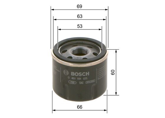 Renault Symbol 2008-2012 Arası 1.2 16V Bosch Marka Yağ Filtresi