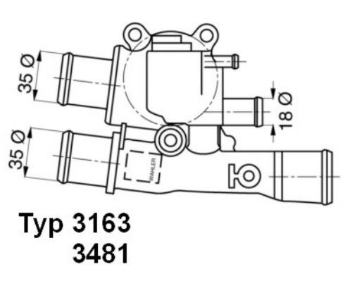 Fiat Marea 1996-2007 Arası 1.6 100 16V BorgWarner (Wahler) Marka Termostat
