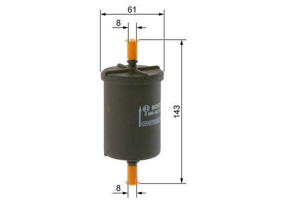 Citroen C4 2004-2014 Arası 1.6 VTi 120 Bosch Marka Benzin Yakıt Filtresi