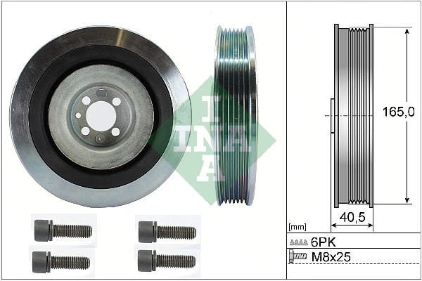 Fiat Brava 1995-2003 Arası 1.9 TD 100 S, 1.9 TD 75 S INA Marka Krank Kasnağı