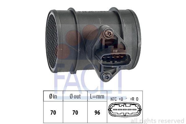 Opel Corsa 2006-2014 Arası 1.6 Turbo Facet Marka Hava Debimetresi