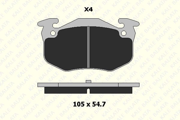Renault 11 1983-1995 Arası 1.4 Turbo Kale Marka Arka Balata
