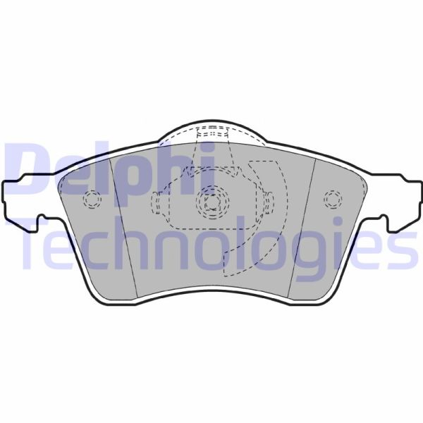 Volkswagen Transporter 1990-2004 Arası 2.4 D Syncro, 2.5 Syncro, 2.4 D, 2.5, 1.9 TD, 2.0, 2.5 TDI, 2.5 TDI Syncro Delphi Marka Ön Balata