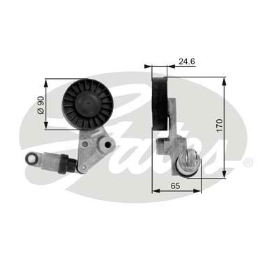 Opel Vectra 1995-2009 Arası 2.0 DTI 16V, 2.0 DI 16V Gates Marka Vantilatör Kayış Gergi Rulmanı