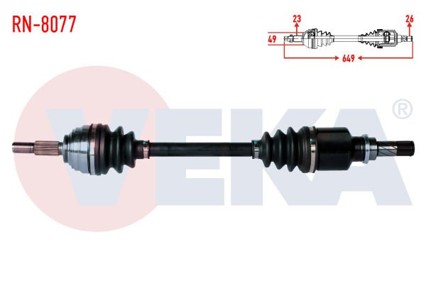 Clio III 1.6 16V Sol Aks Komple Veka RN-8077