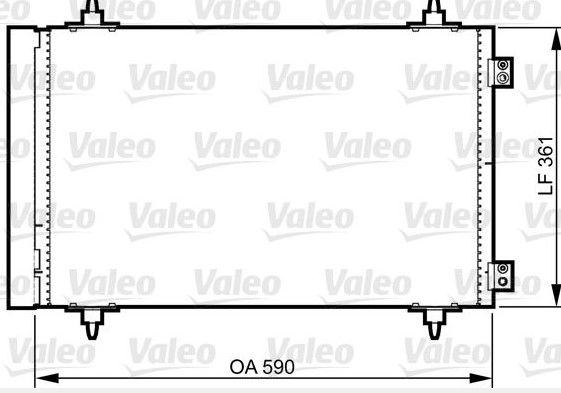 Scudo 2.0 mjt Klima Radyatörü Valeo VAL-814366