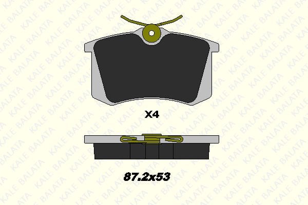 Citroen C4 2004-2014 Arası 1.4 VTi 95 Kale Marka Arka Balata