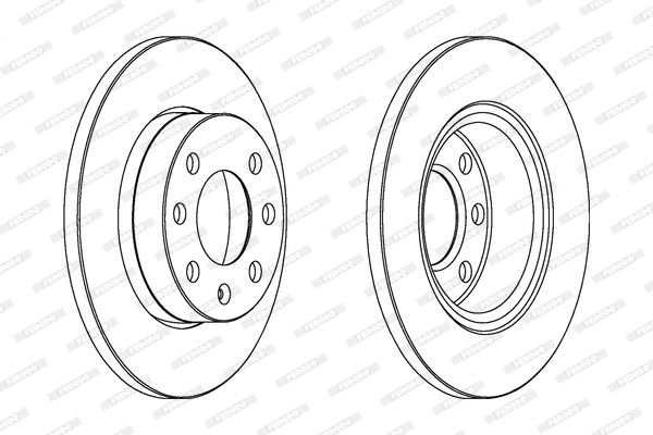 Opel Corsa 2000-2012 Arası 1.2 Twinport Ferodo Marka Ön Fren Diski