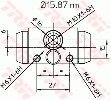 Opel Agila 2000-2007 Arası 1.0 12V TRW Marka Arka Fren Silindiri