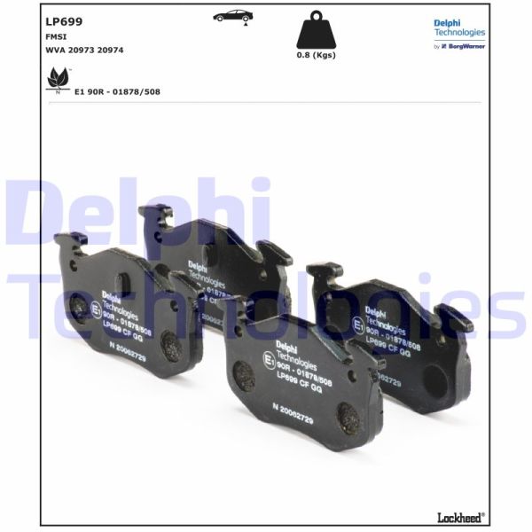 Renault 11 1983-1995 Arası 1.4 Turbo Delphi Marka Arka Balata