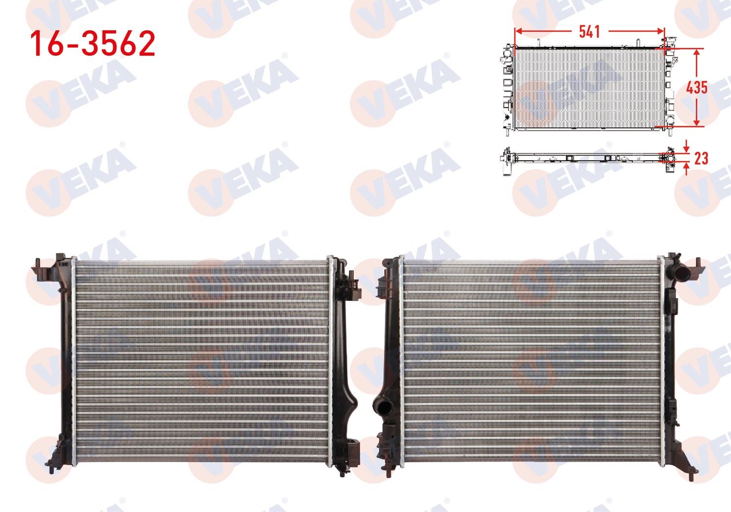 Megane IV 1.6 H4M Su Radyatörü Veka 16-3562