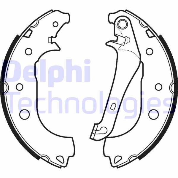 Ford Ecosport 2011-2015 Arası 1.5 TDCi Delphi Marka Pabuçlu Balata